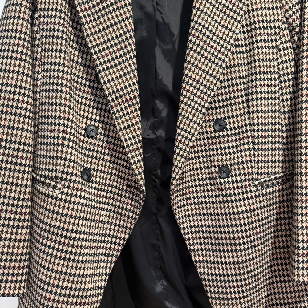 Liverpool Double Breasted Black and Tan Houndstooth Blazer - Picture 5 of 5